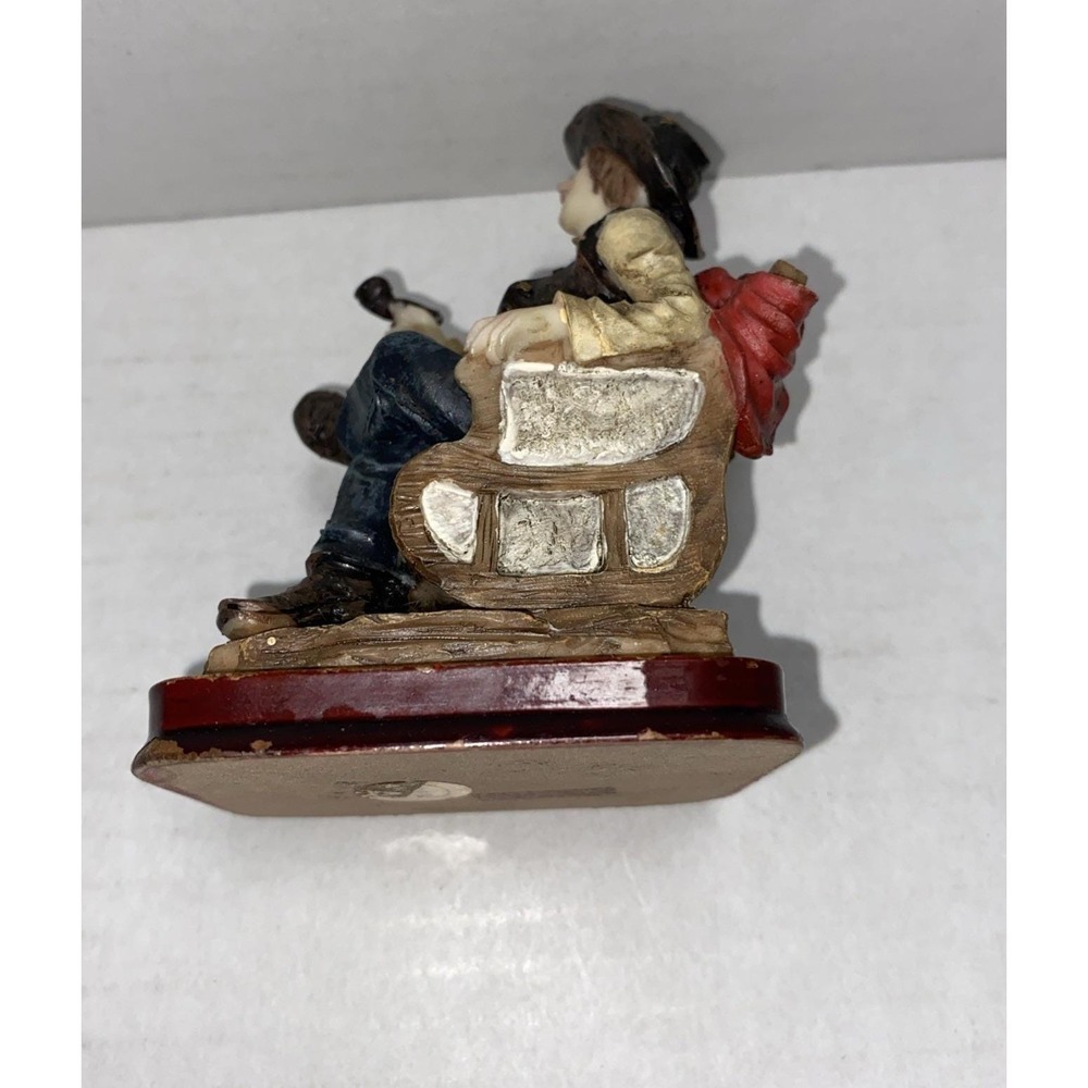 Vintage Ashley Belle Western Cowboy Series With Gramophone & Smoking Pls See Pic - Picture 9 of 10